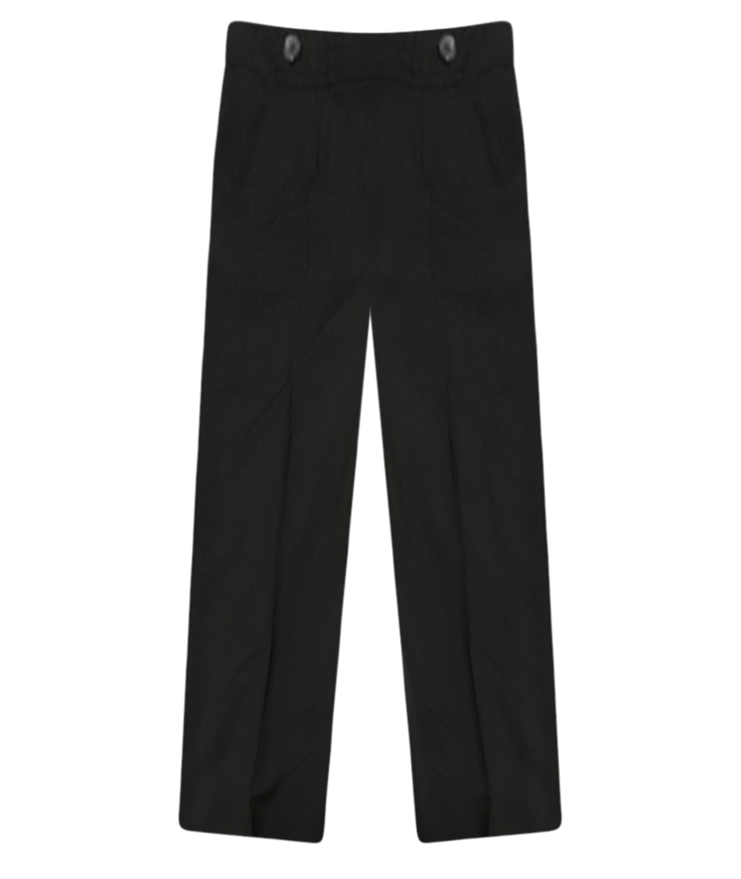 SAINT LAURENT Черные шерстяные брюки широкие, фото 1