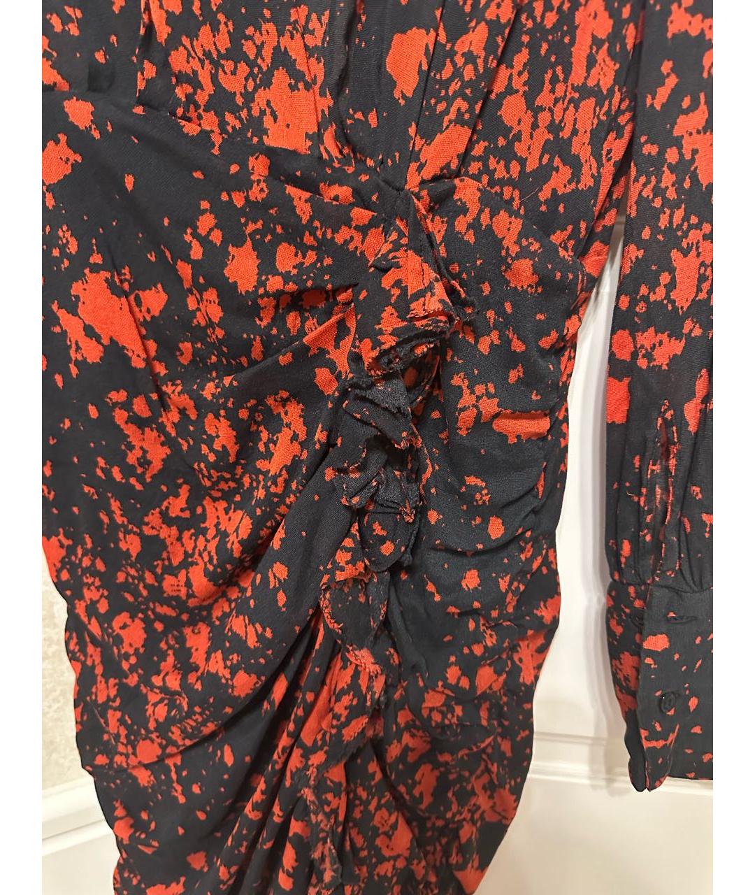 ISABEL MARANT Красное шелковое коктейльное платье, фото 3