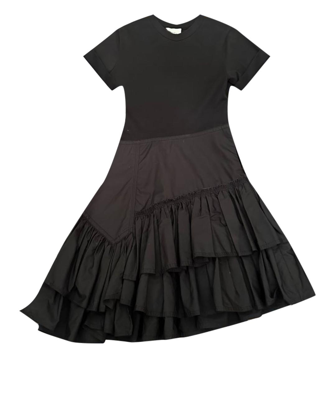 3.1 PHILLIP LIM Черное хлопковое повседневное платье, фото 1