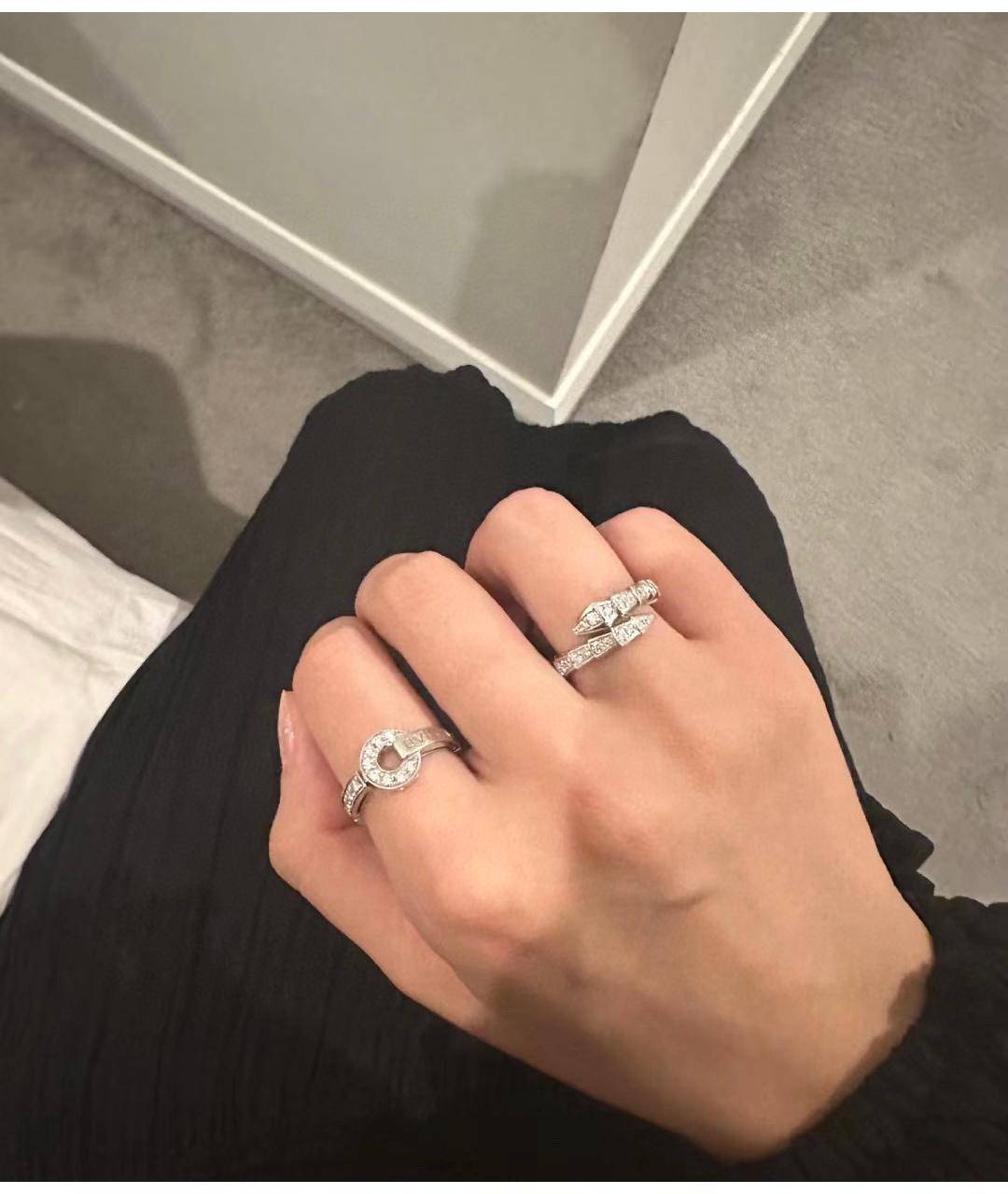 BVLGARI Серебряное кольцо из белого золота, фото 5