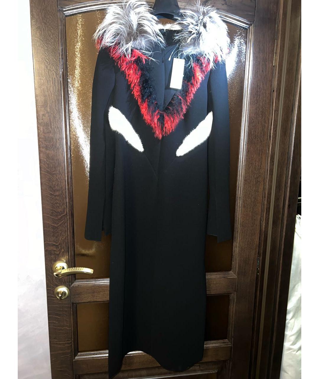 PROENZA SCHOULER Черное креповое вечернее платье, фото 7