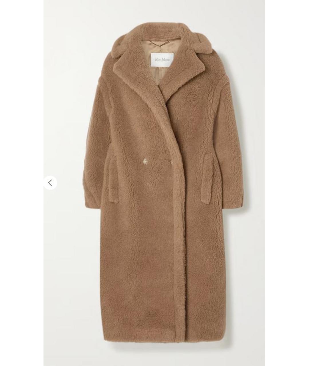 MAX MARA Бежевая шерстяная шуба, фото 8