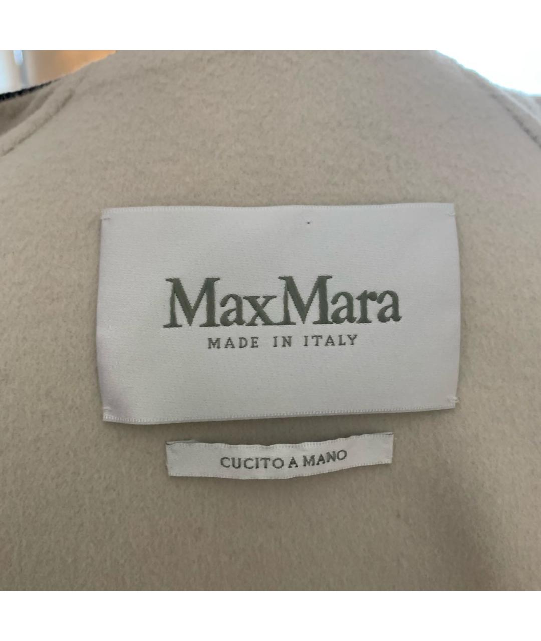 MAX MARA Белое шерстяное пальто, фото 6