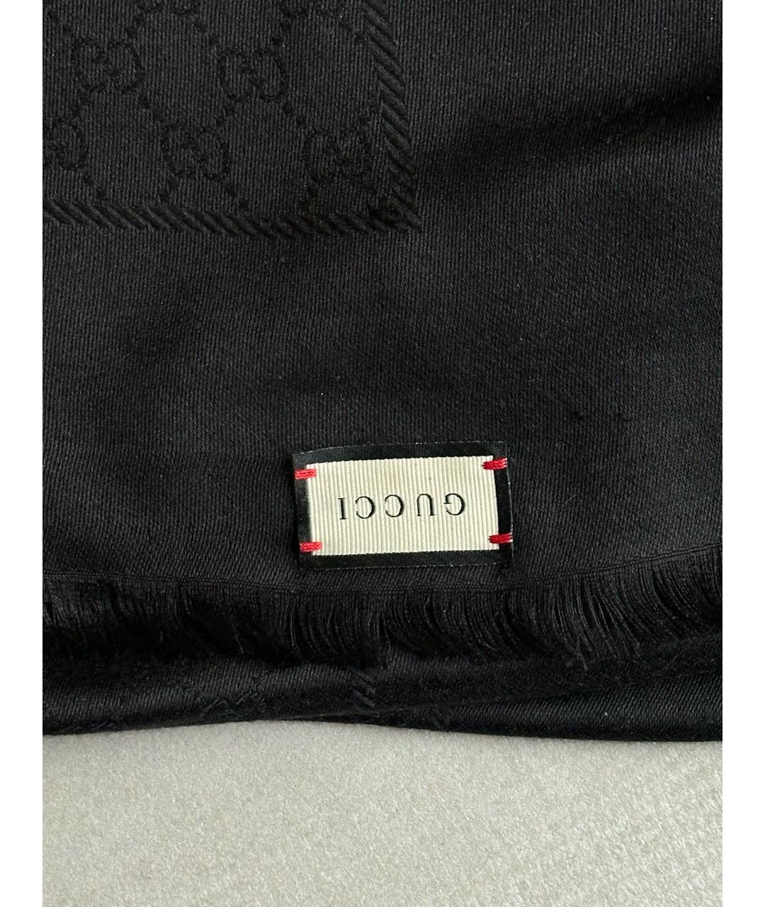 GUCCI Черный платок, фото 5