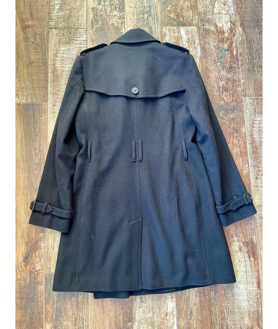 BURBERRY Черное кашемировое пальто, фото 2