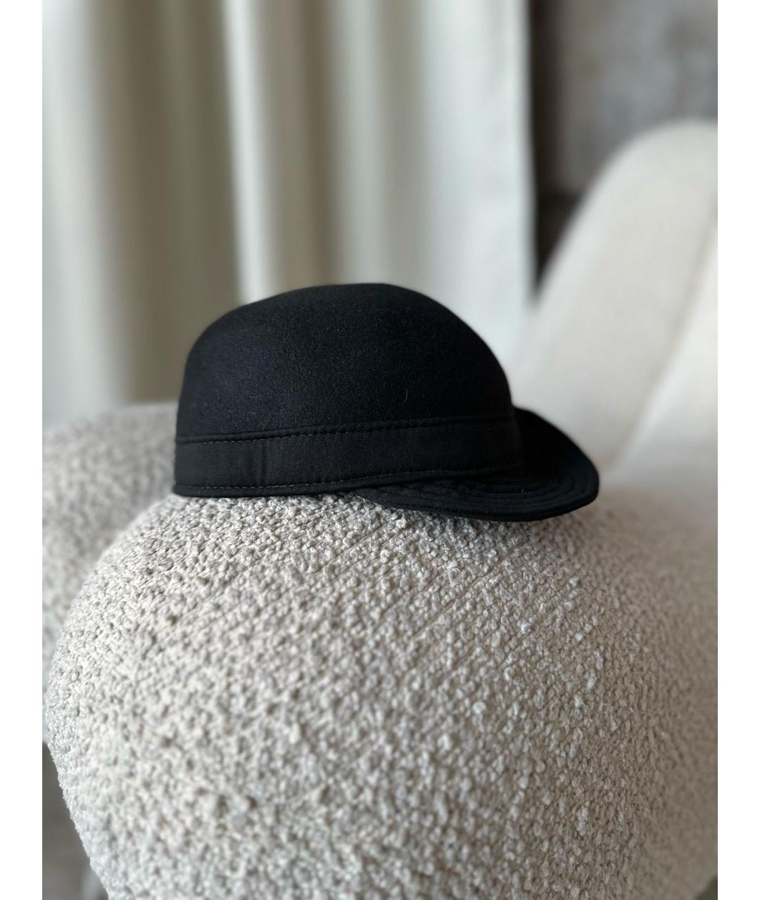 GUCCI Черная шерстяная шляпа, фото 6