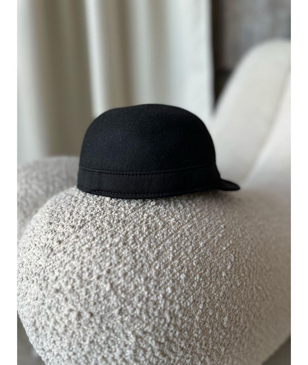GUCCI Черная шерстяная шляпа, фото 5