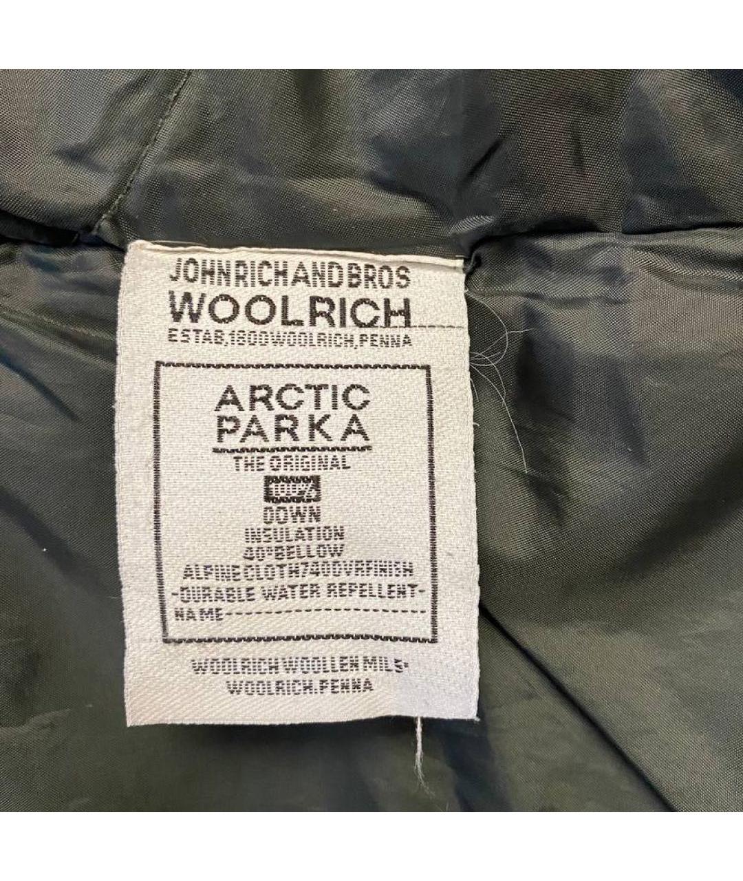 WOOLRICH Темно-синяя хлопковая парка, фото 4