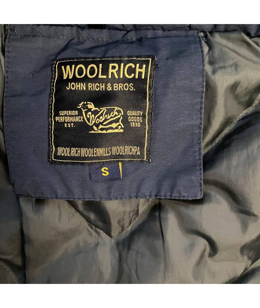 WOOLRICH Темно-синяя хлопковая парка, фото 6