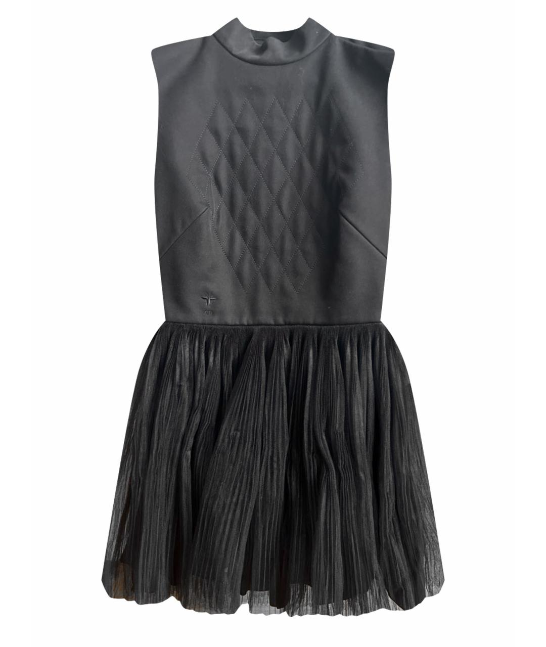 CHRISTIAN DIOR PRE-OWNED Черное хлопковое коктейльное платье, фото 1
