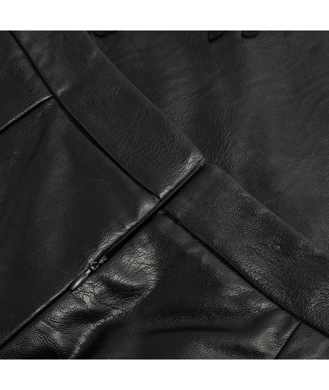 ERMANNO ERMANNO Черная полиэстеровая юбка мини, фото 5