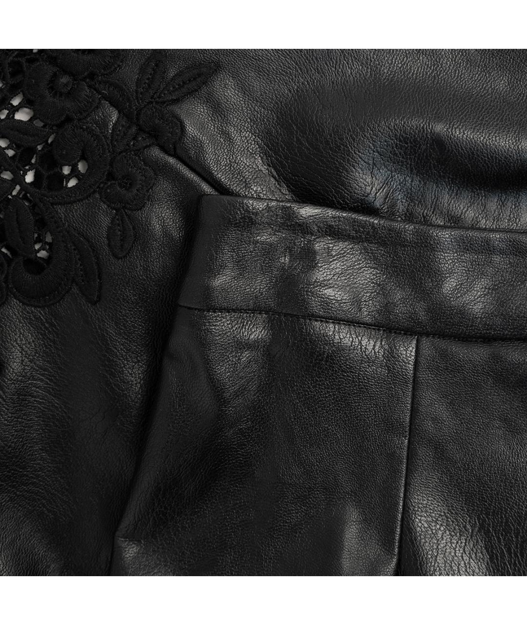 ERMANNO ERMANNO Черная полиэстеровая юбка мини, фото 3