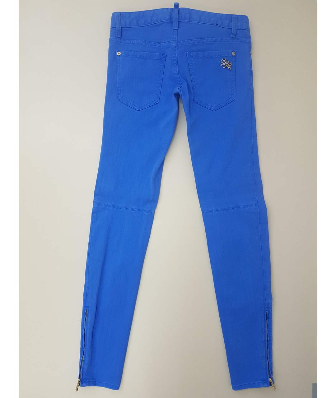DSQUARED2 Голубые хлопковые джинсы слим, фото 2