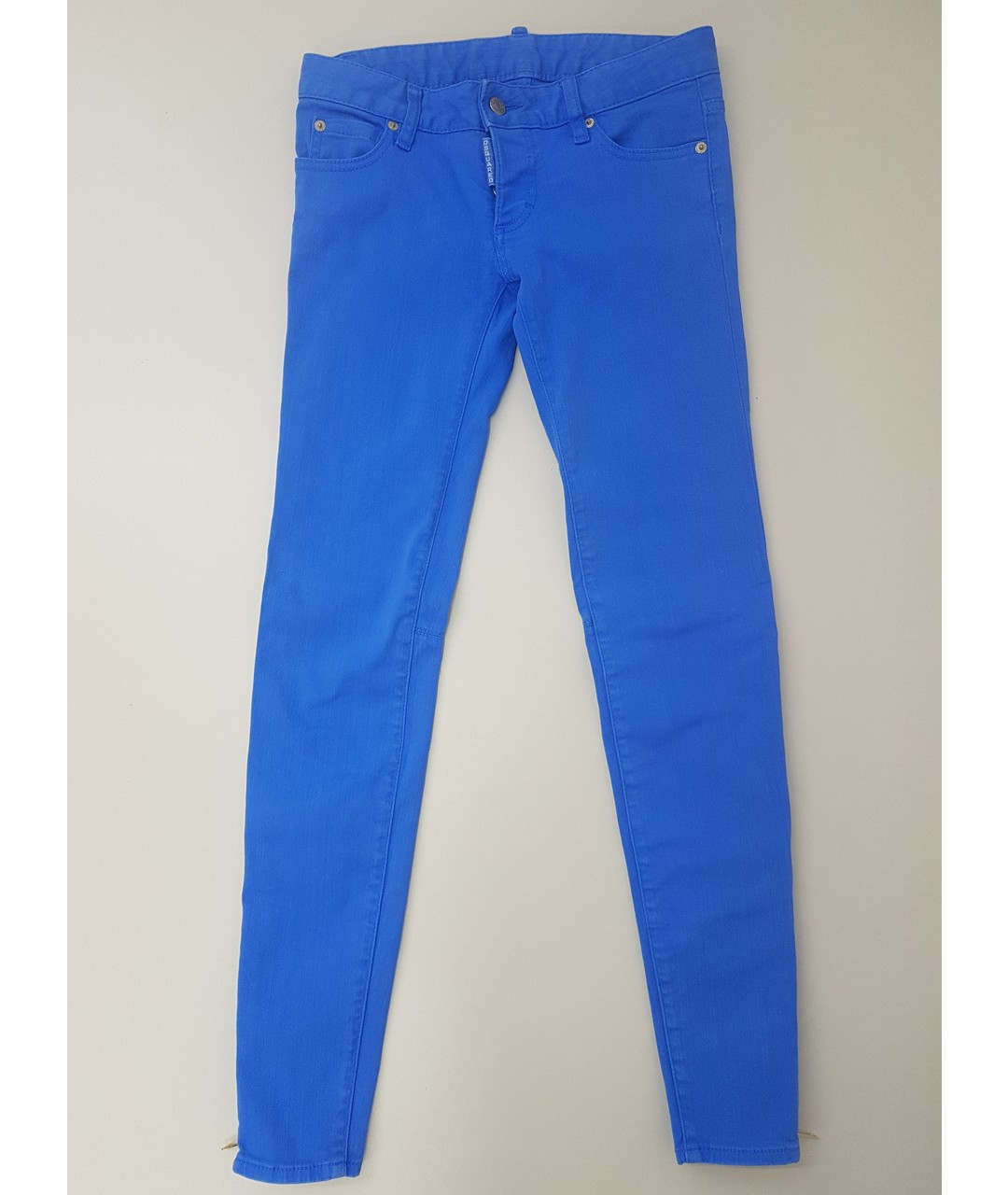 DSQUARED2 Голубые хлопковые джинсы слим, фото 5