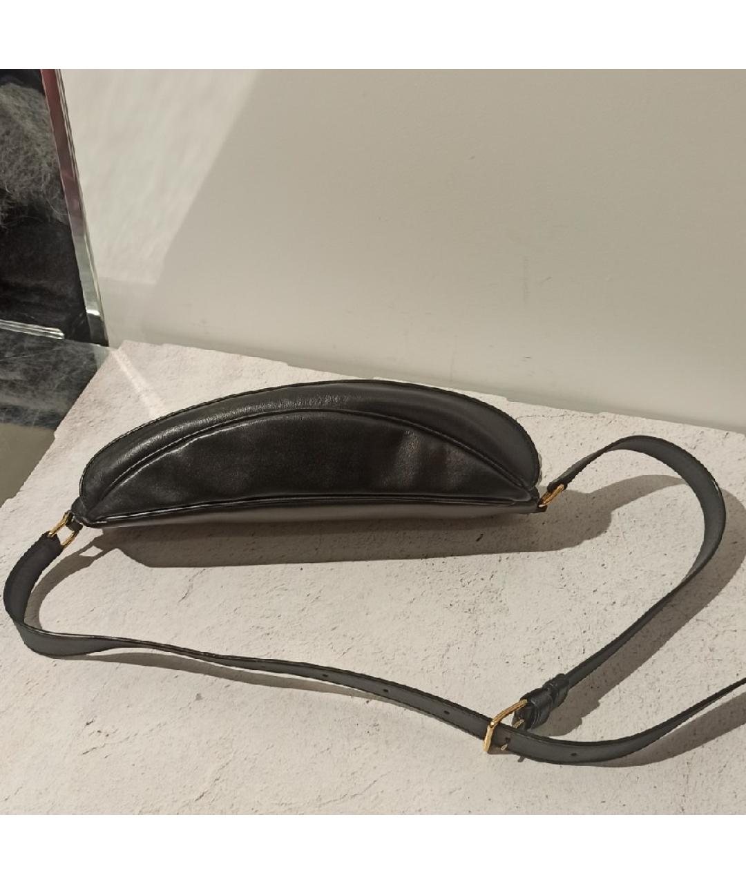 CELINE PRE-OWNED Черная кожаная поясная сумка, фото 3