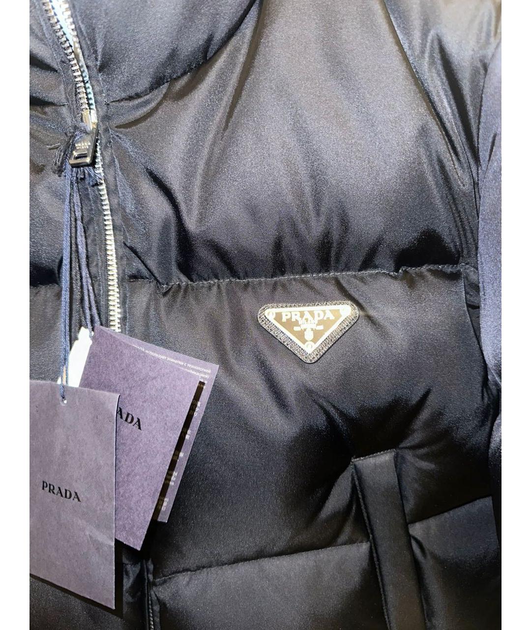 PRADA Черная полиэстеровая куртка, фото 3