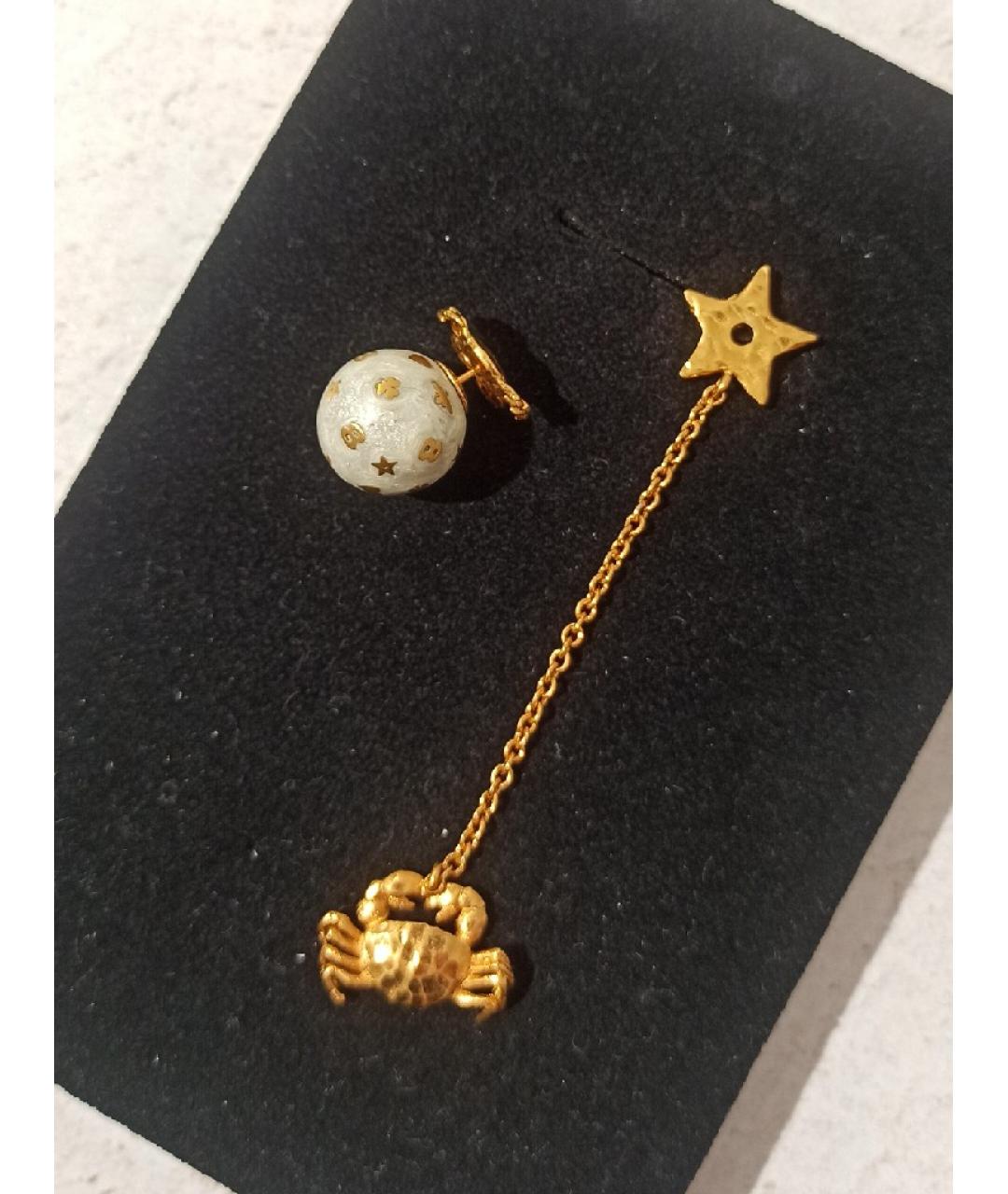 CHRISTIAN DIOR Золотые серьги, фото 4