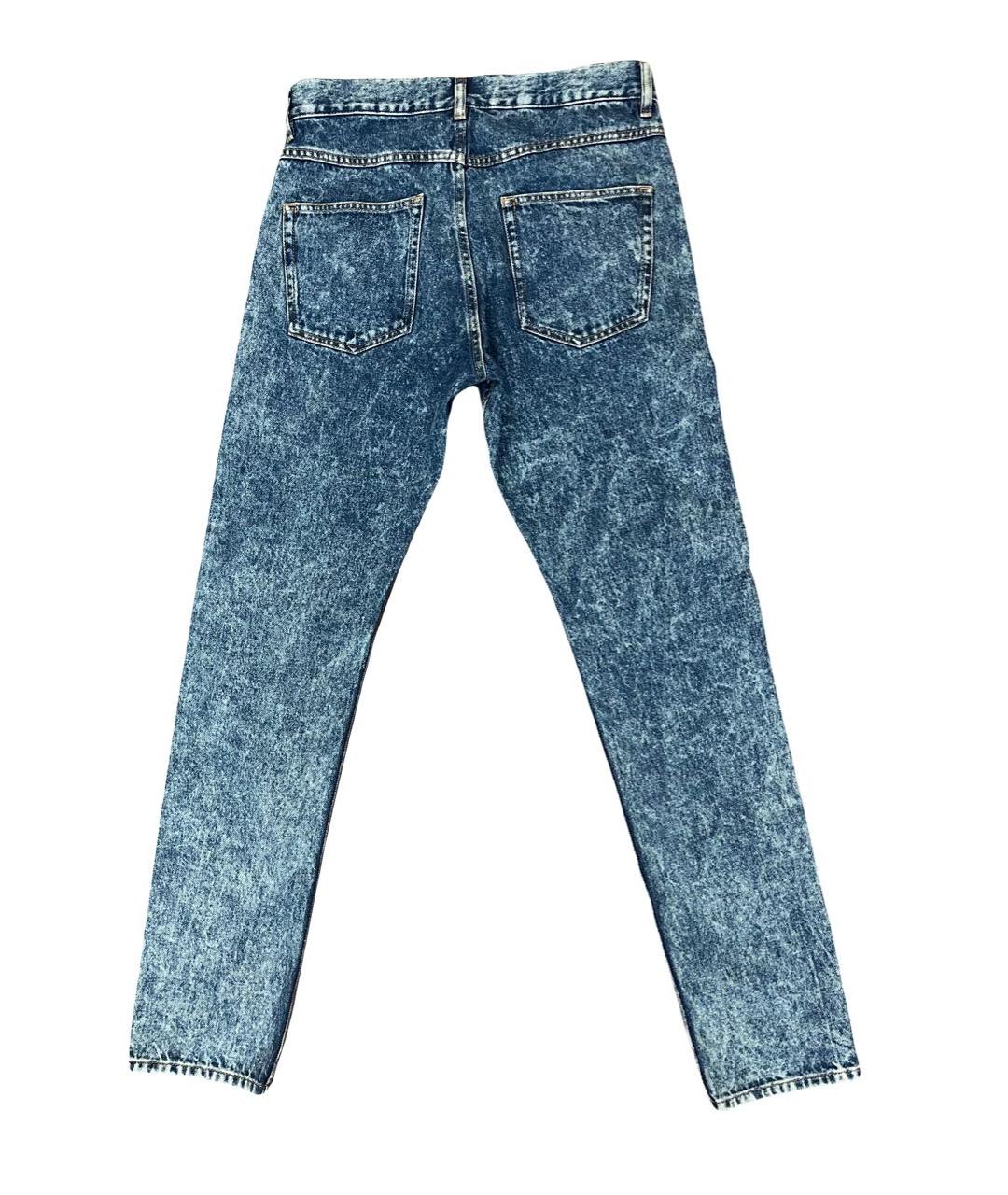 ISABEL MARANT Синие хлопковые прямые джинсы, фото 4