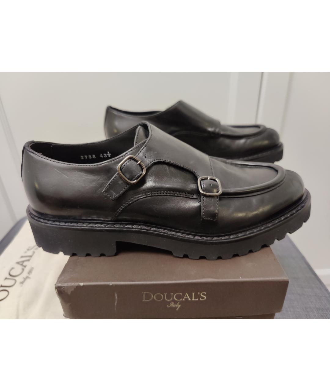 DOUCAL'S Черные кожаные туфли, фото 7