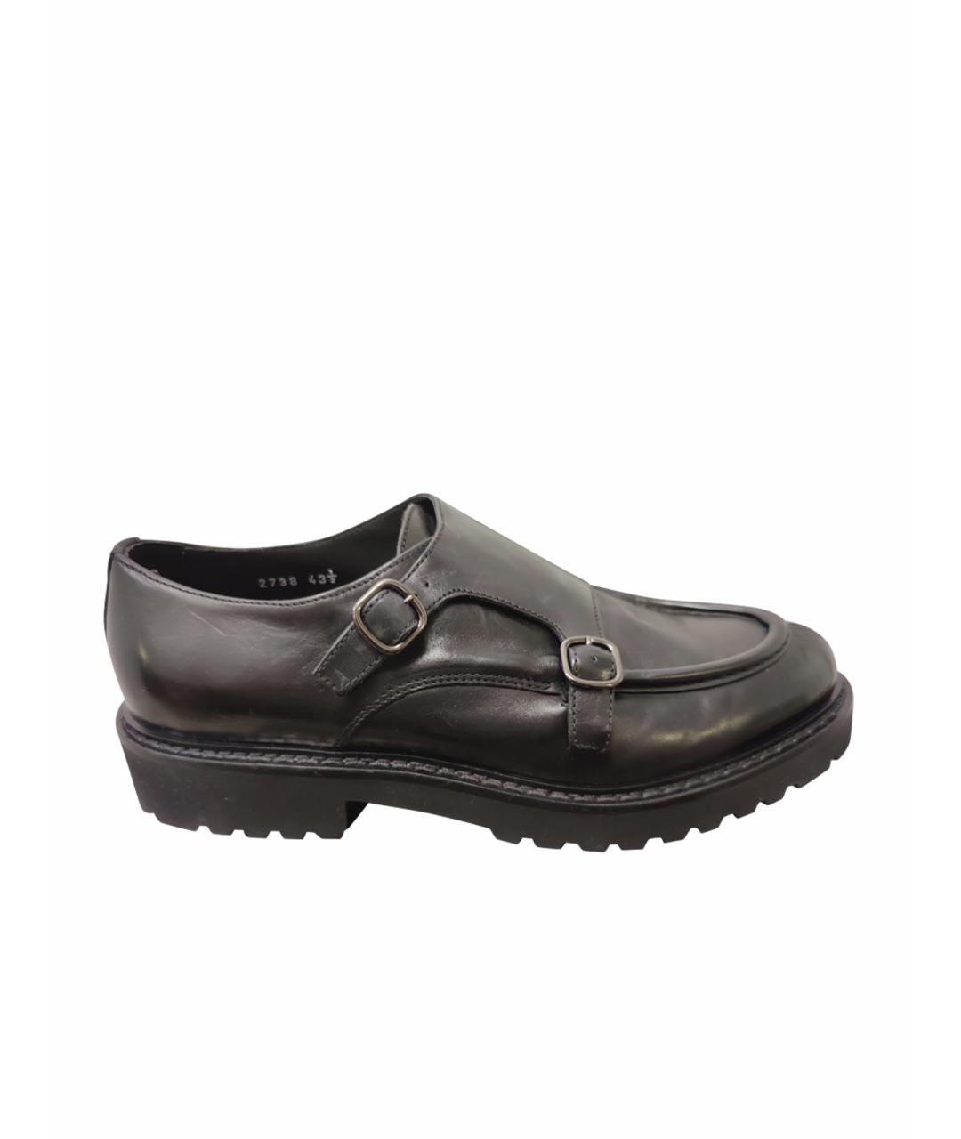 DOUCAL'S Черные кожаные туфли, фото 1