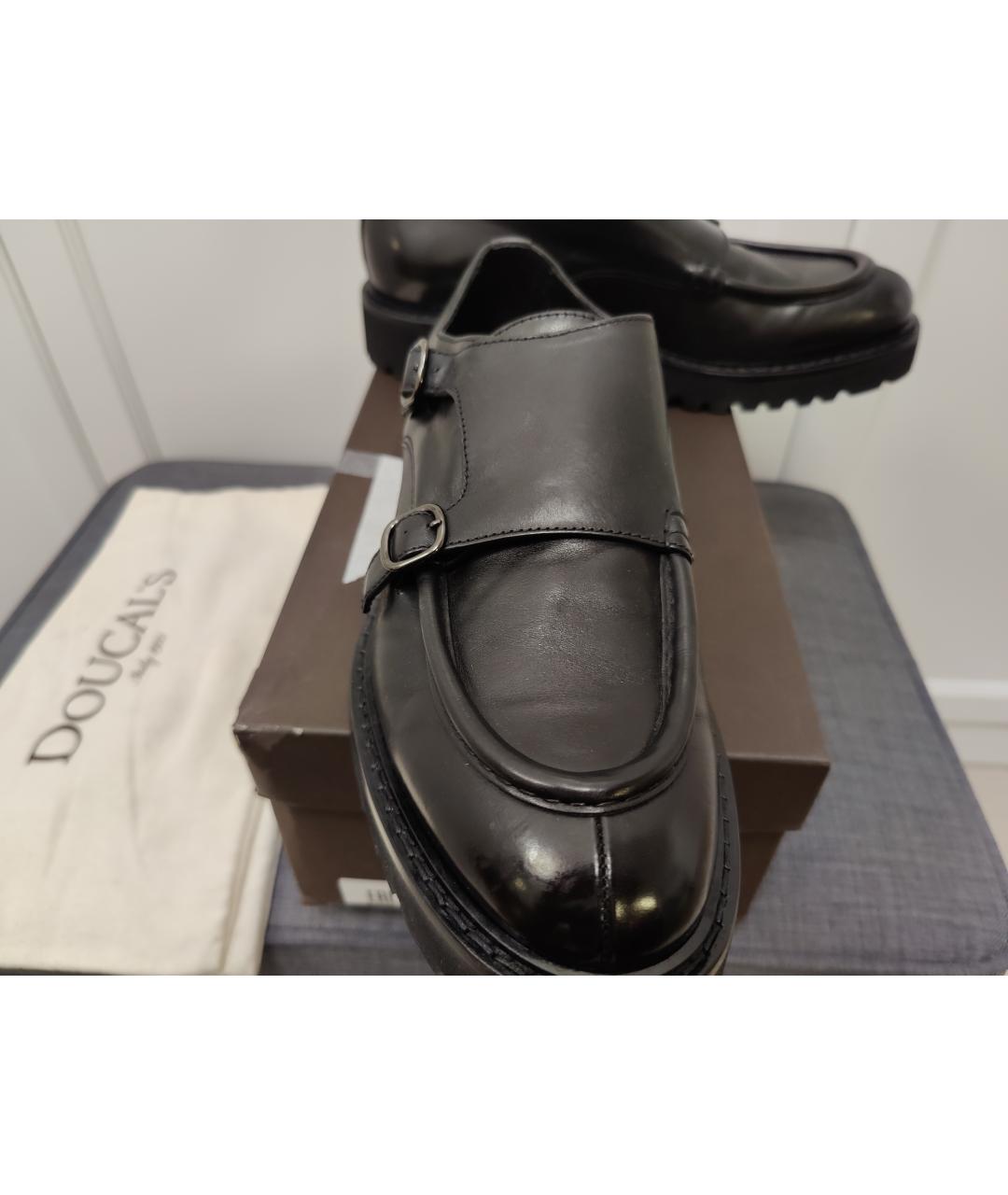 DOUCAL'S Черные кожаные туфли, фото 4