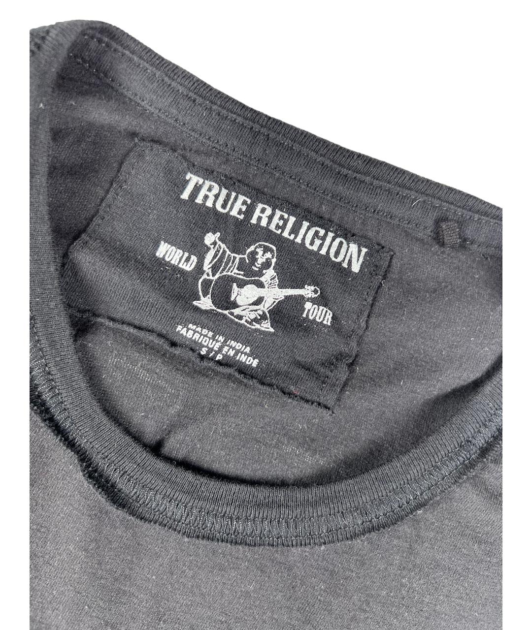 TRUE RELIGION Черная хлопковая футболка, фото 4