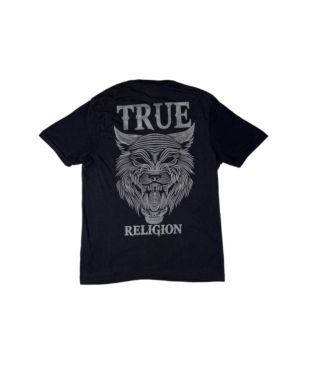 TRUE RELIGION Черная хлопковая футболка, фото 2