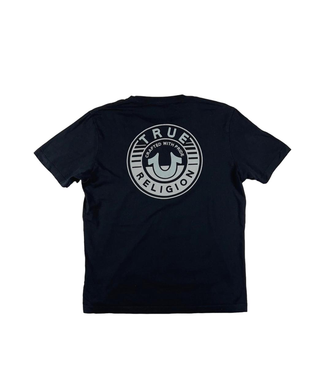 TRUE RELIGION Черная хлопковая футболка, фото 2