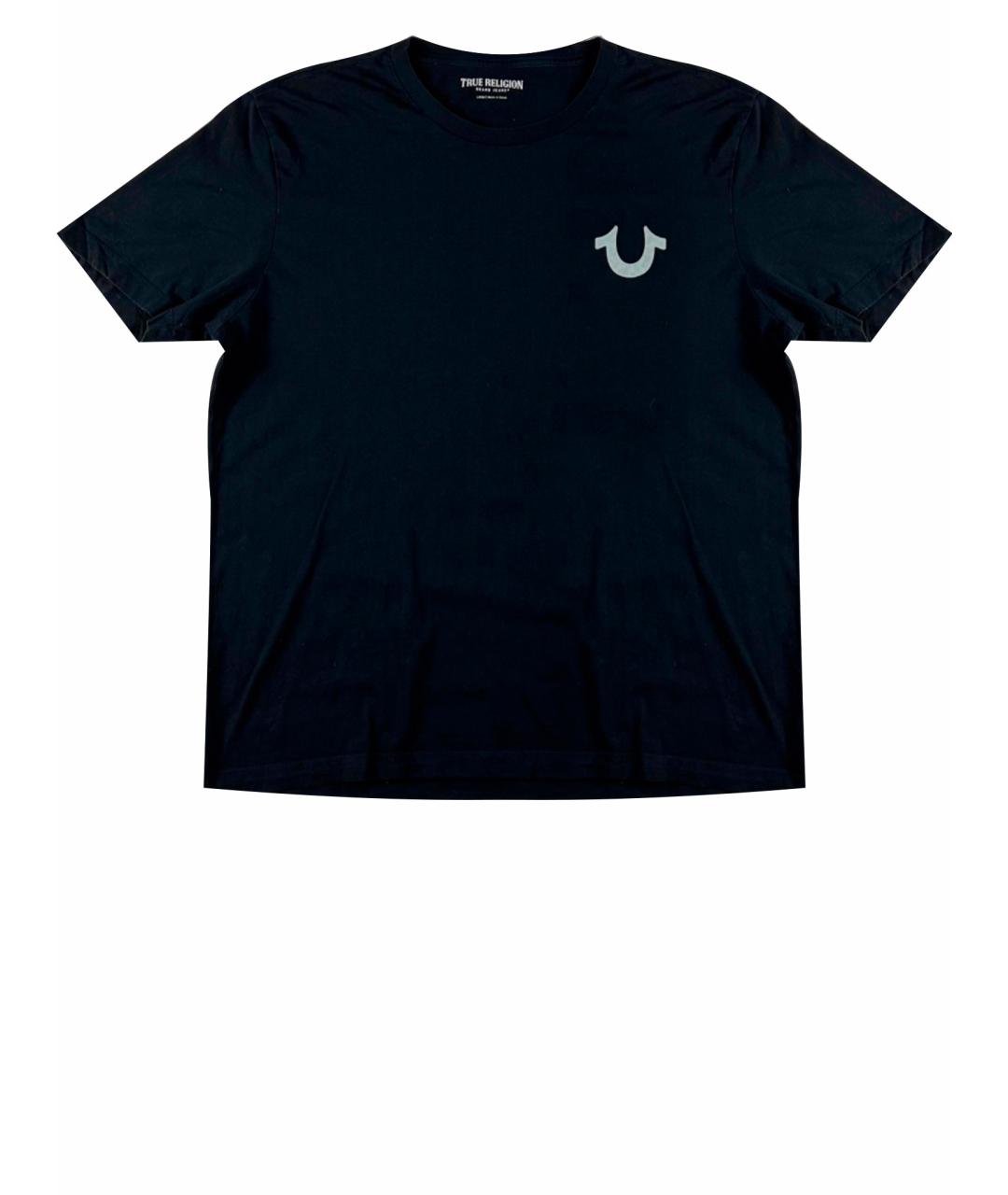 TRUE RELIGION Черная хлопковая футболка, фото 1