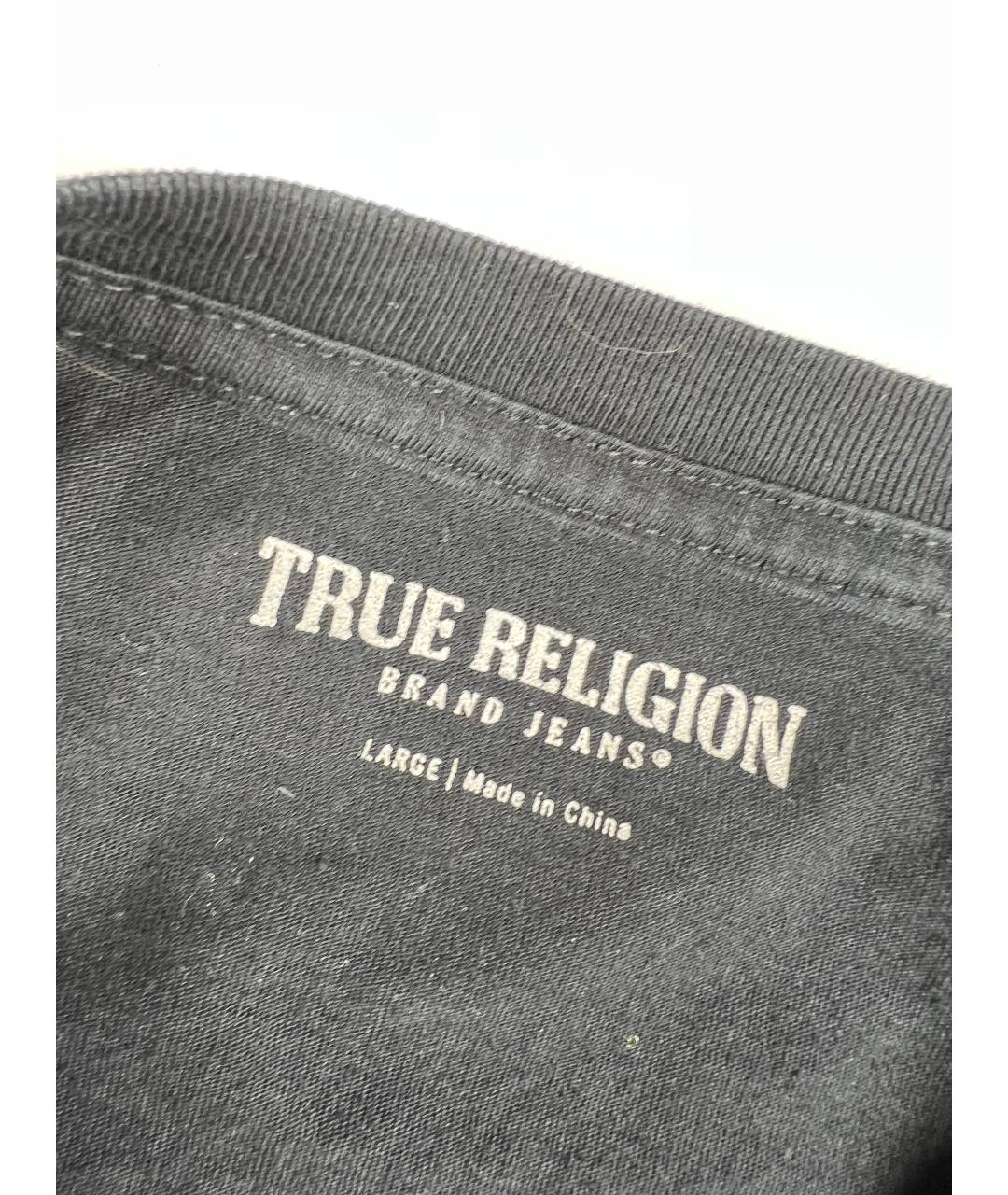 TRUE RELIGION Черная хлопковая футболка, фото 6