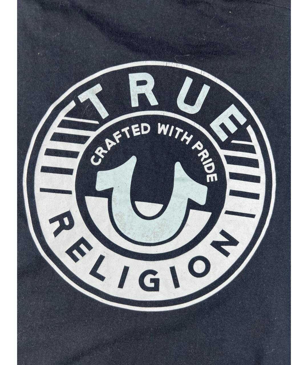 TRUE RELIGION Черная хлопковая футболка, фото 4