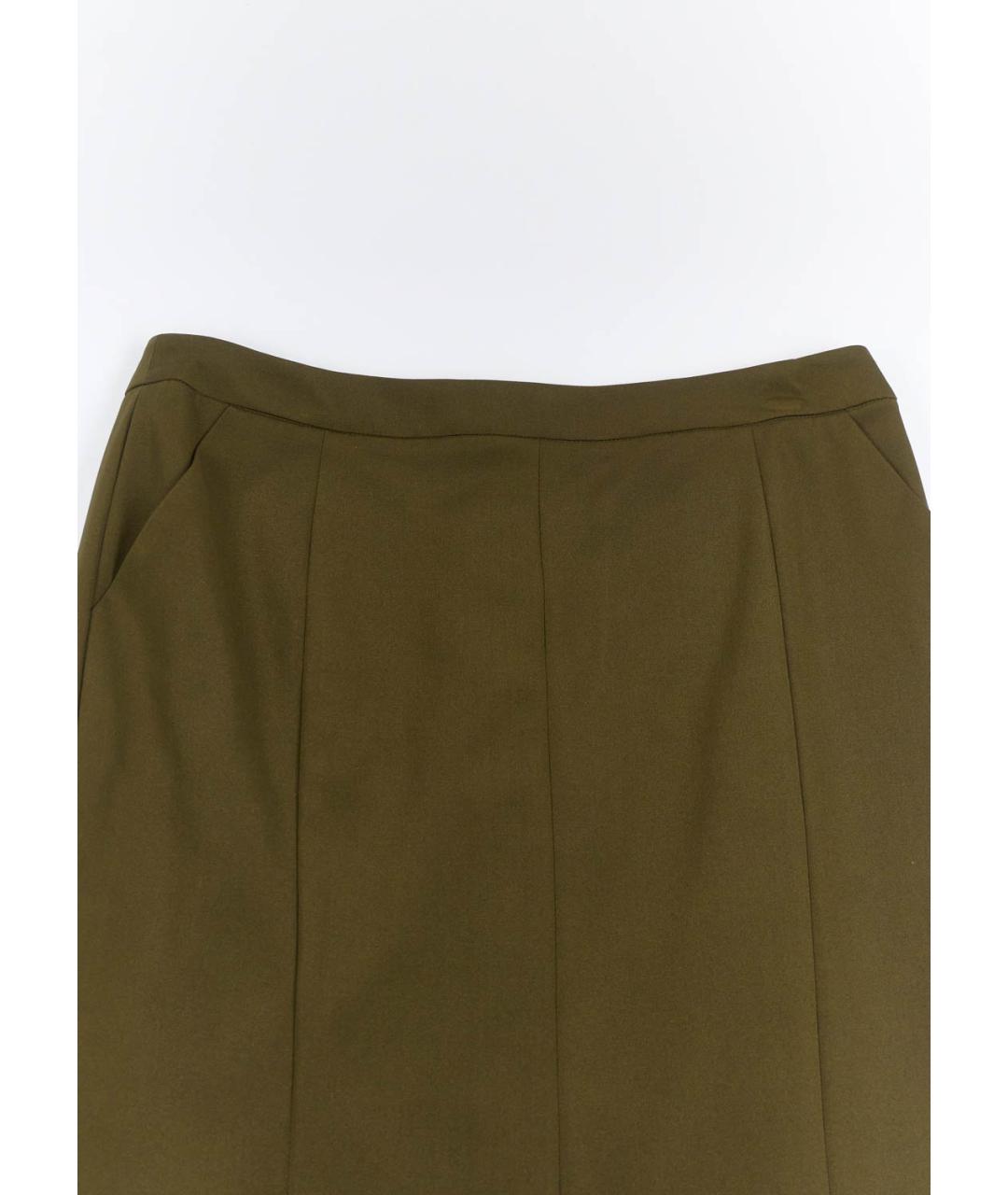 ESCADA Зеленая шелковая юбка мини, фото 3