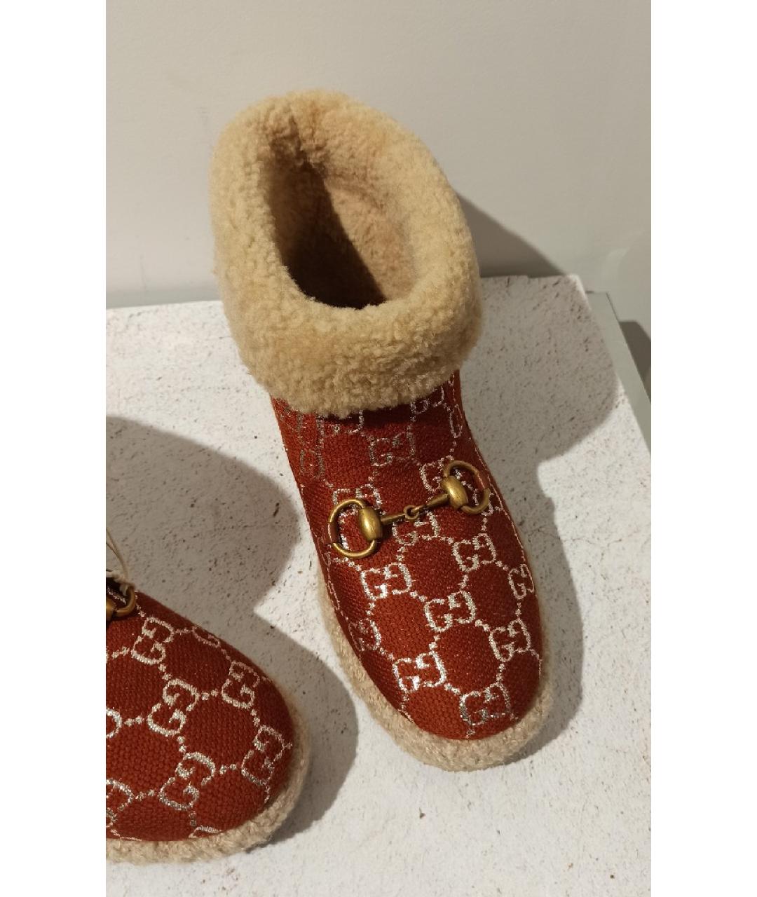 GUCCI Текстильные сапоги, фото 5