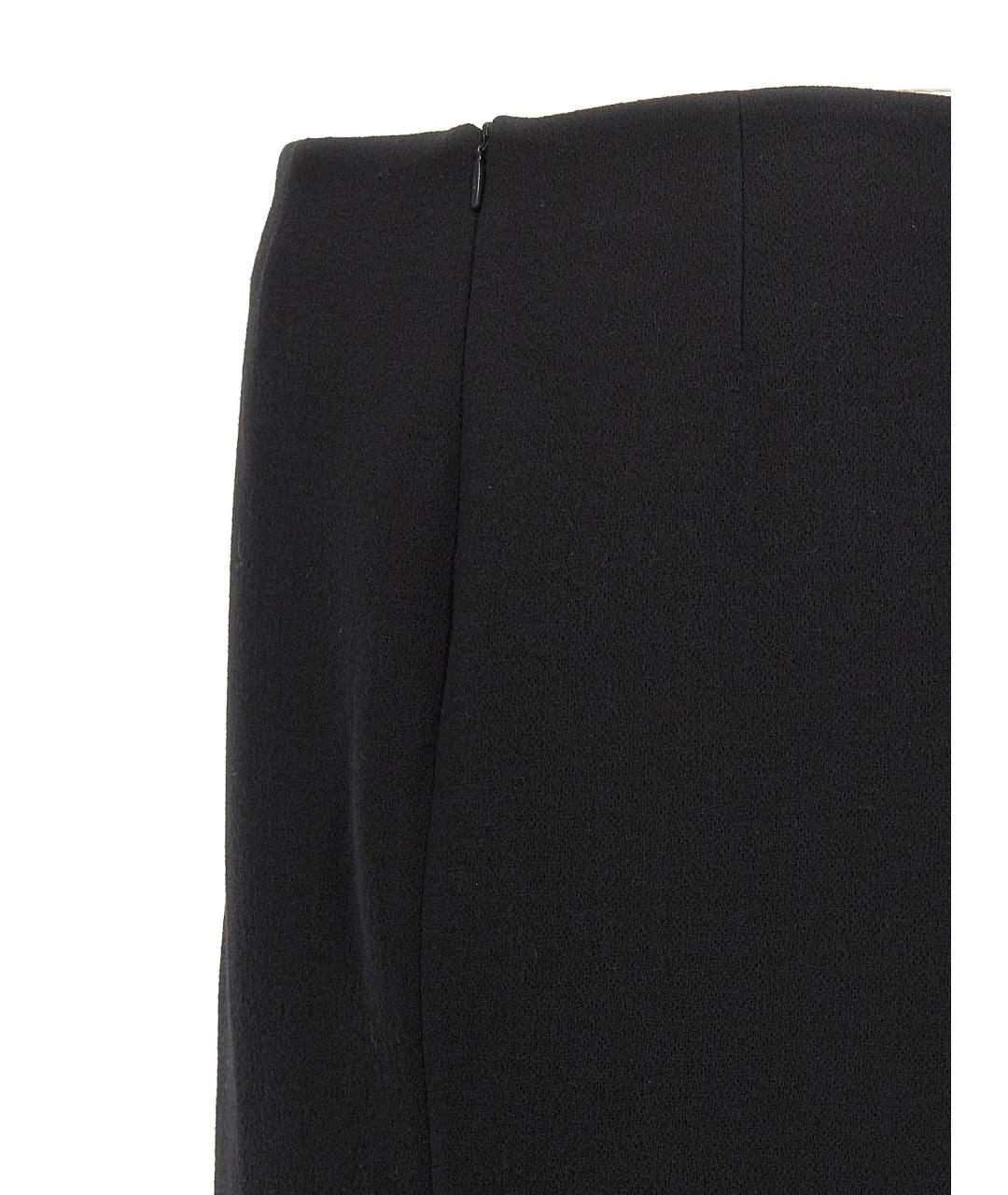 THE ROW Черная шерстяная юбка миди, фото 4