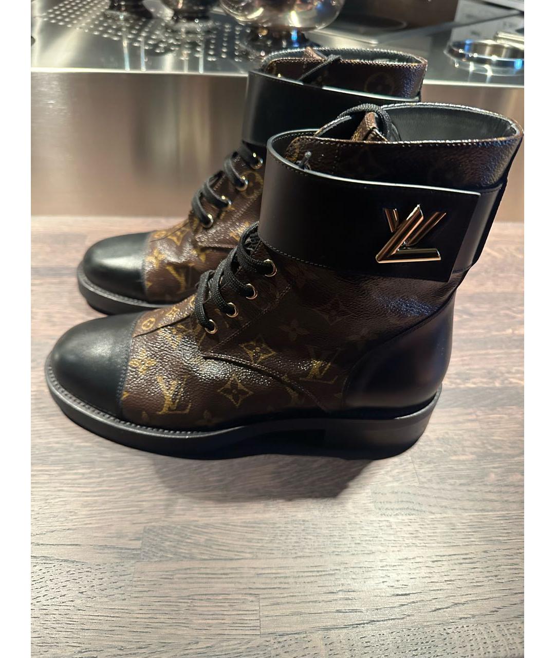 LOUIS VUITTON Мульти кожаные ботинки, фото 4
