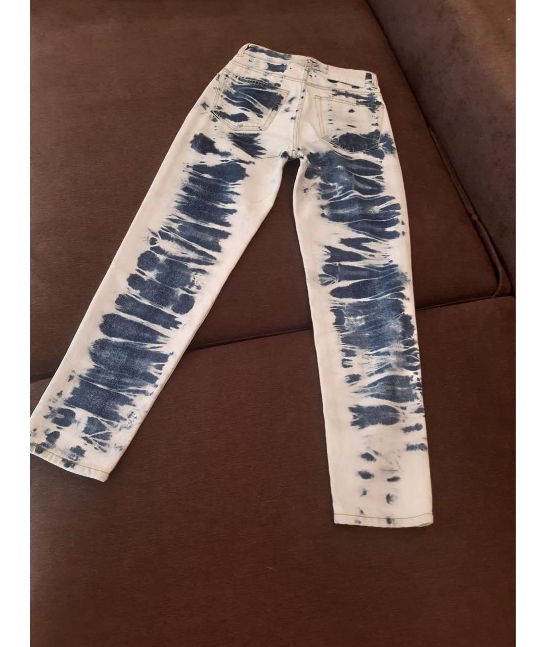 MSGM Голубые хлопковые джинсы слим, фото 2