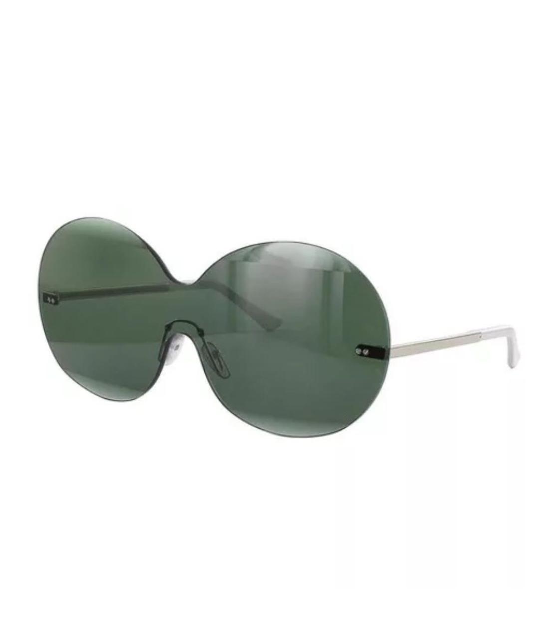 MARNI Зеленые металлические солнцезащитные очки, фото 9