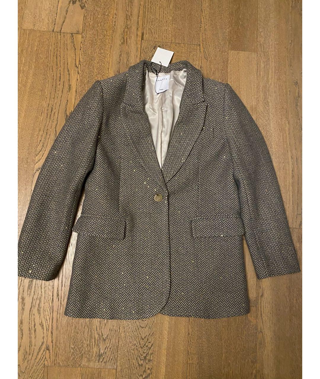 SANDRO Бежевый жакет/пиджак, фото 9