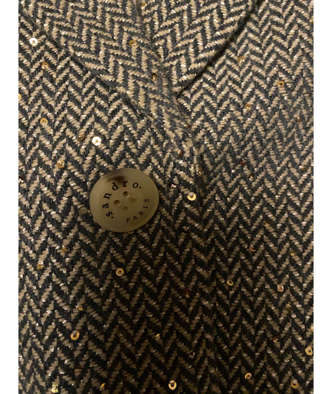 SANDRO Бежевый жакет/пиджак, фото 5