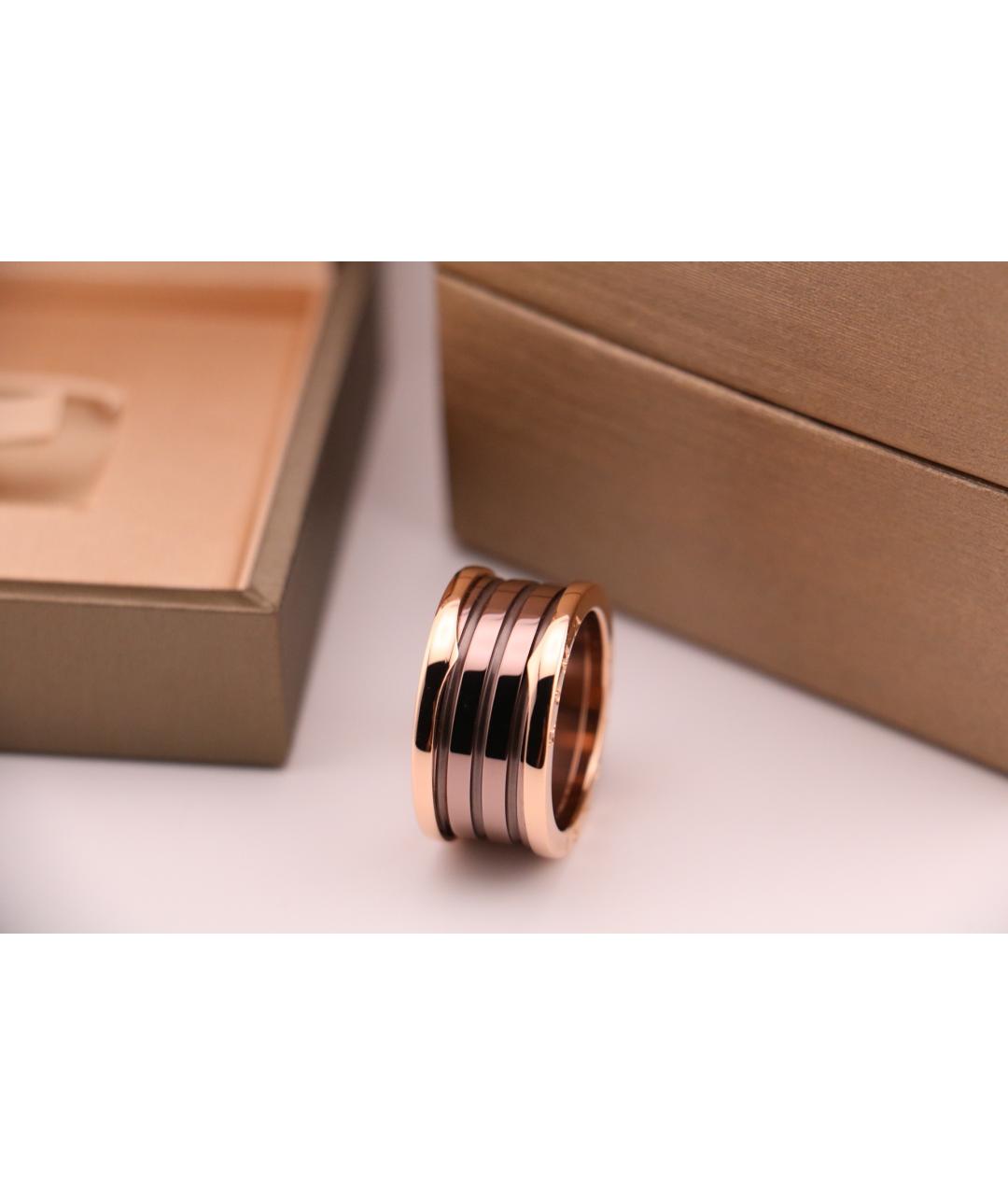 BVLGARI Коричневое кольцо из розового золота, фото 6
