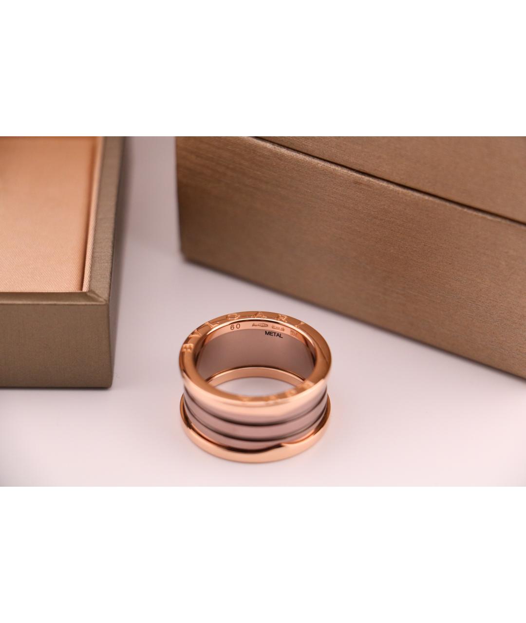 BVLGARI Коричневое кольцо из розового золота, фото 5