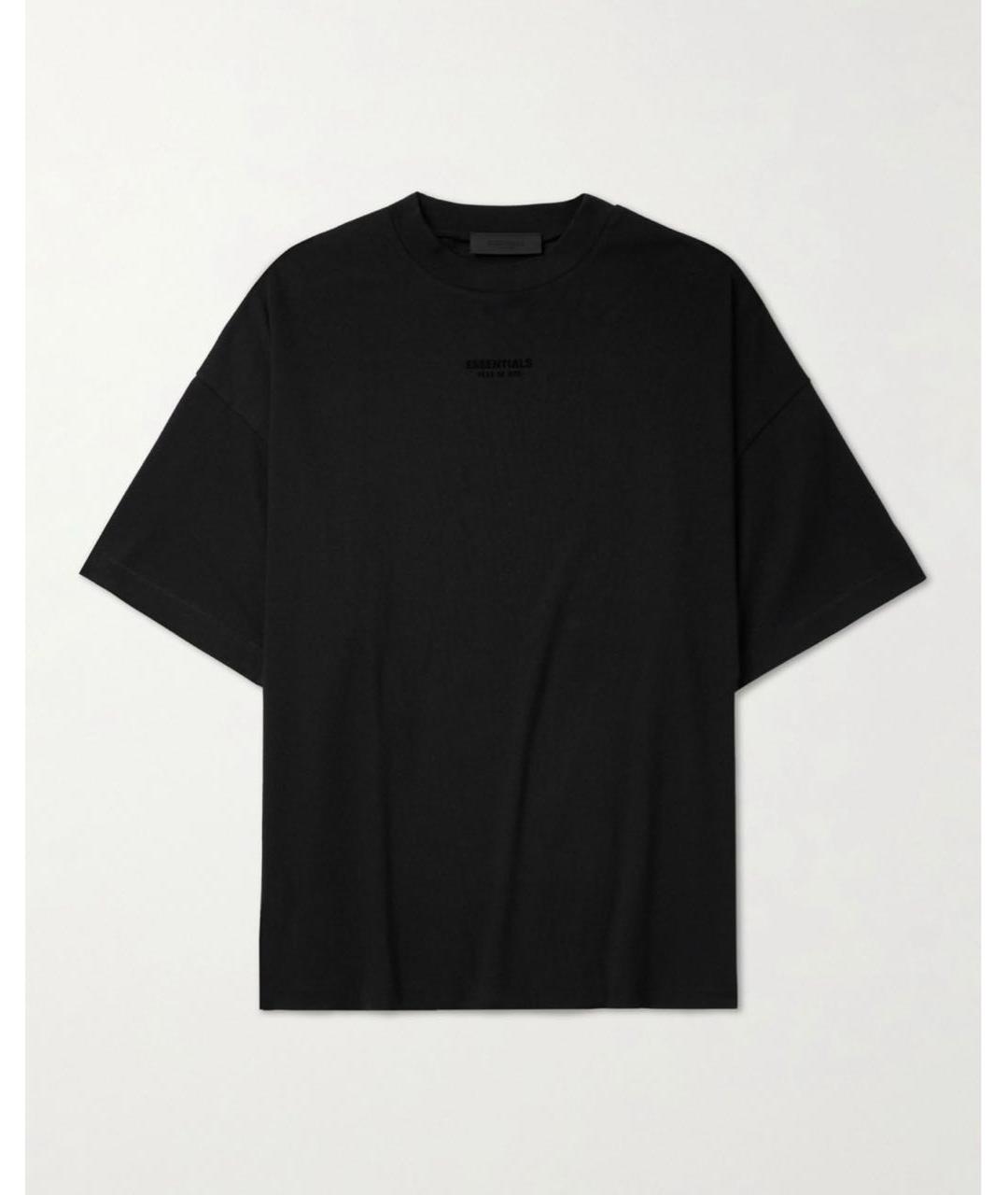 FEAR OF GOD ESSENTIALS Черная хлопковая футболка, фото 7