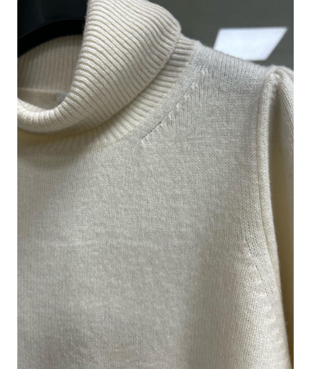 P.A.R.O.S.H. Белый шерстяной джемпер / свитер, фото 4