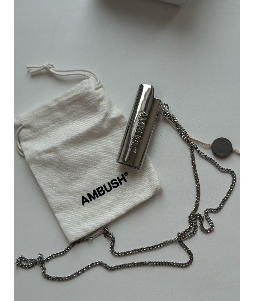 AMBUSH Серебряная с серебряным покрытием цепочка/подвеска, фото 4
