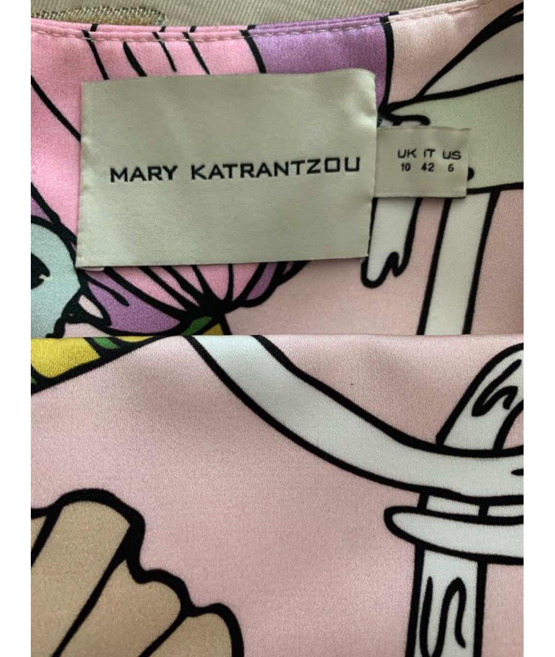 MARY KATRANTZOU Мульти полиэстеровое коктейльное платье, фото 3