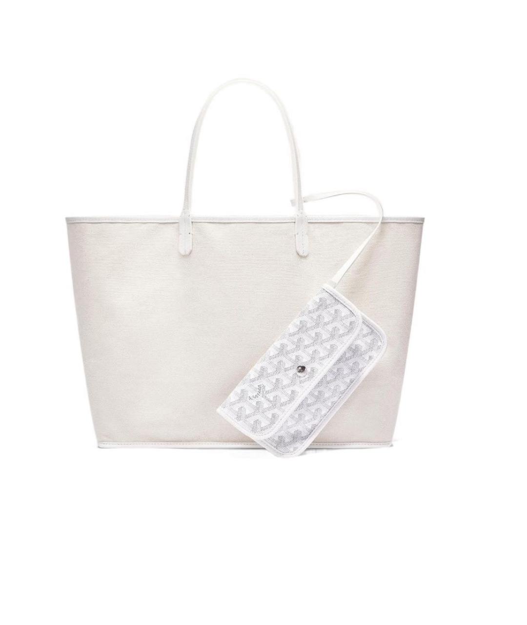 GOYARD Белая сумка тоут, фото 3