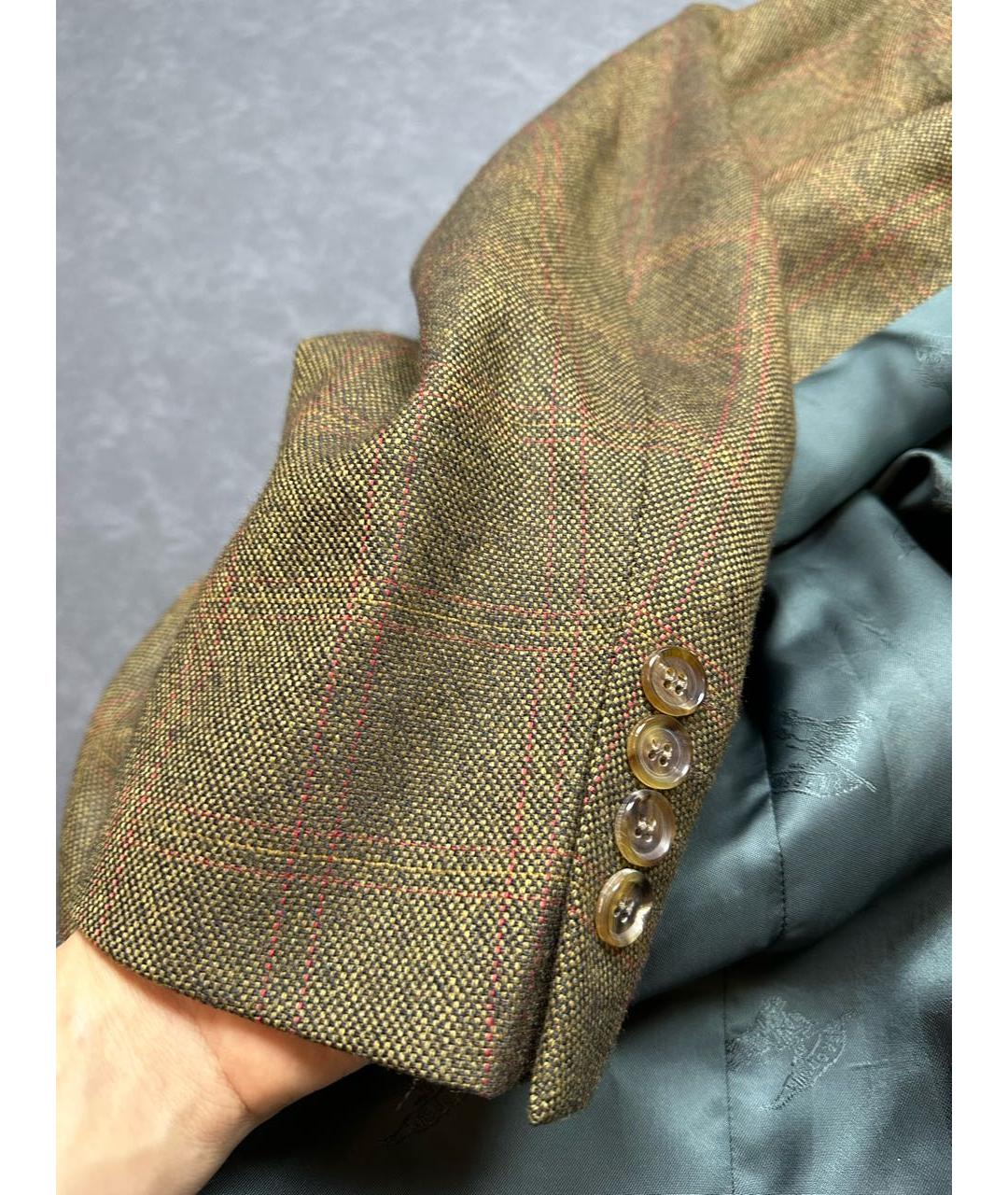 BURBERRY Коричневый шерстяной пиджак, фото 4