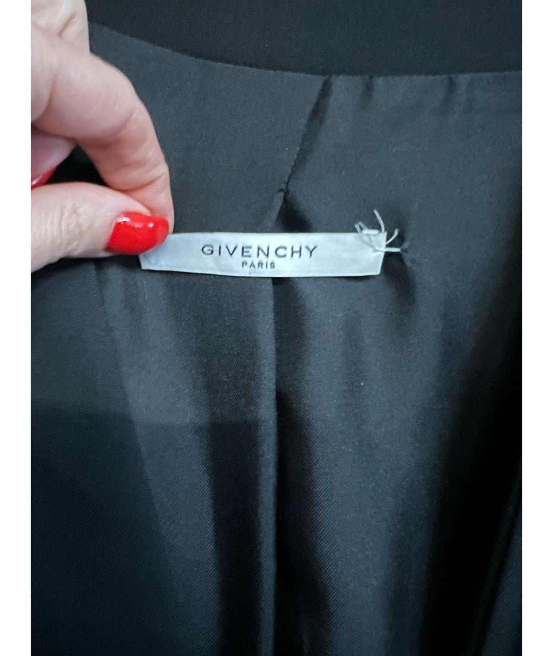 GIVENCHY Черное шерстяное коктейльное платье, фото 2