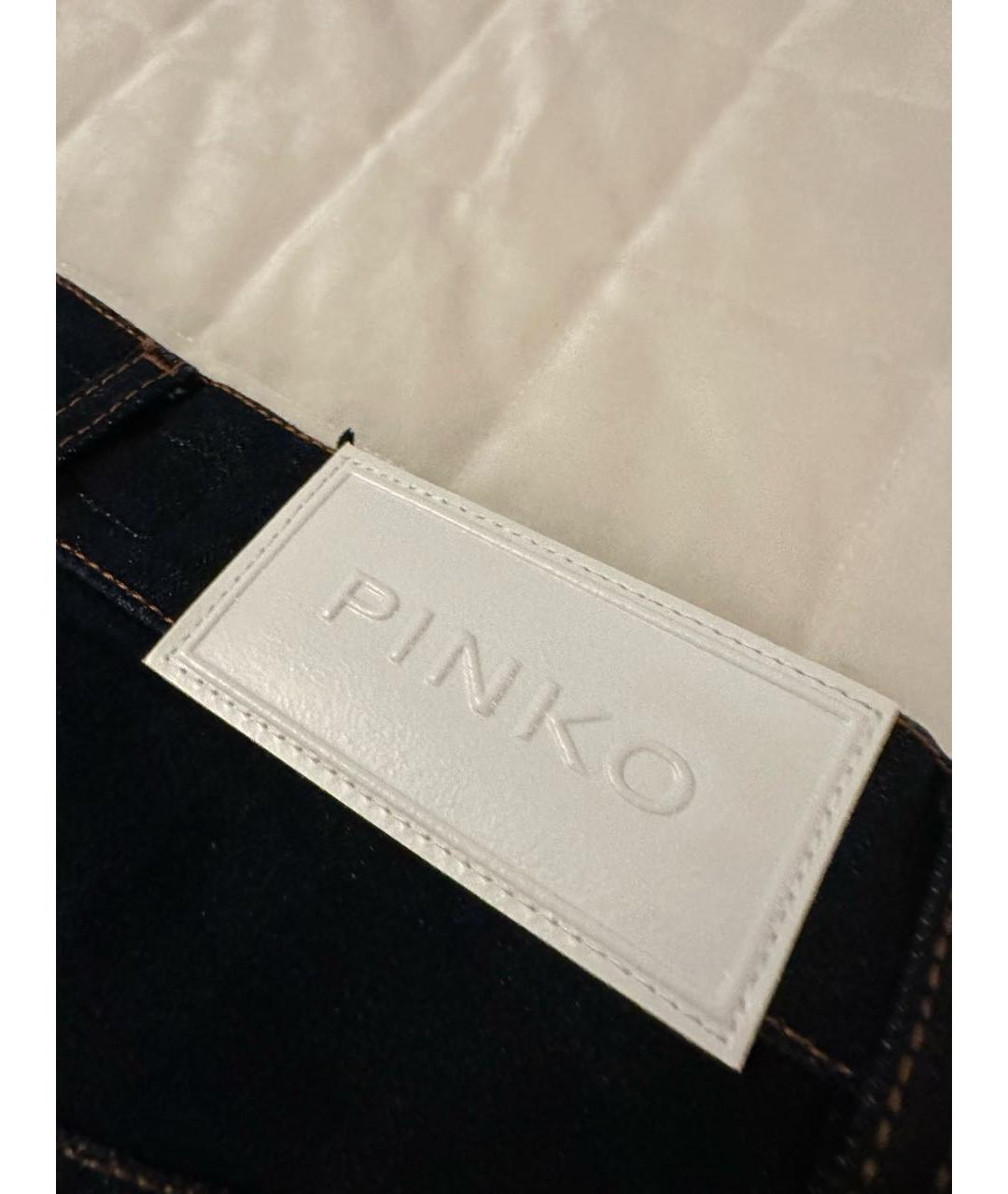 PINKO Темно-синяя деним юбка мини, фото 4
