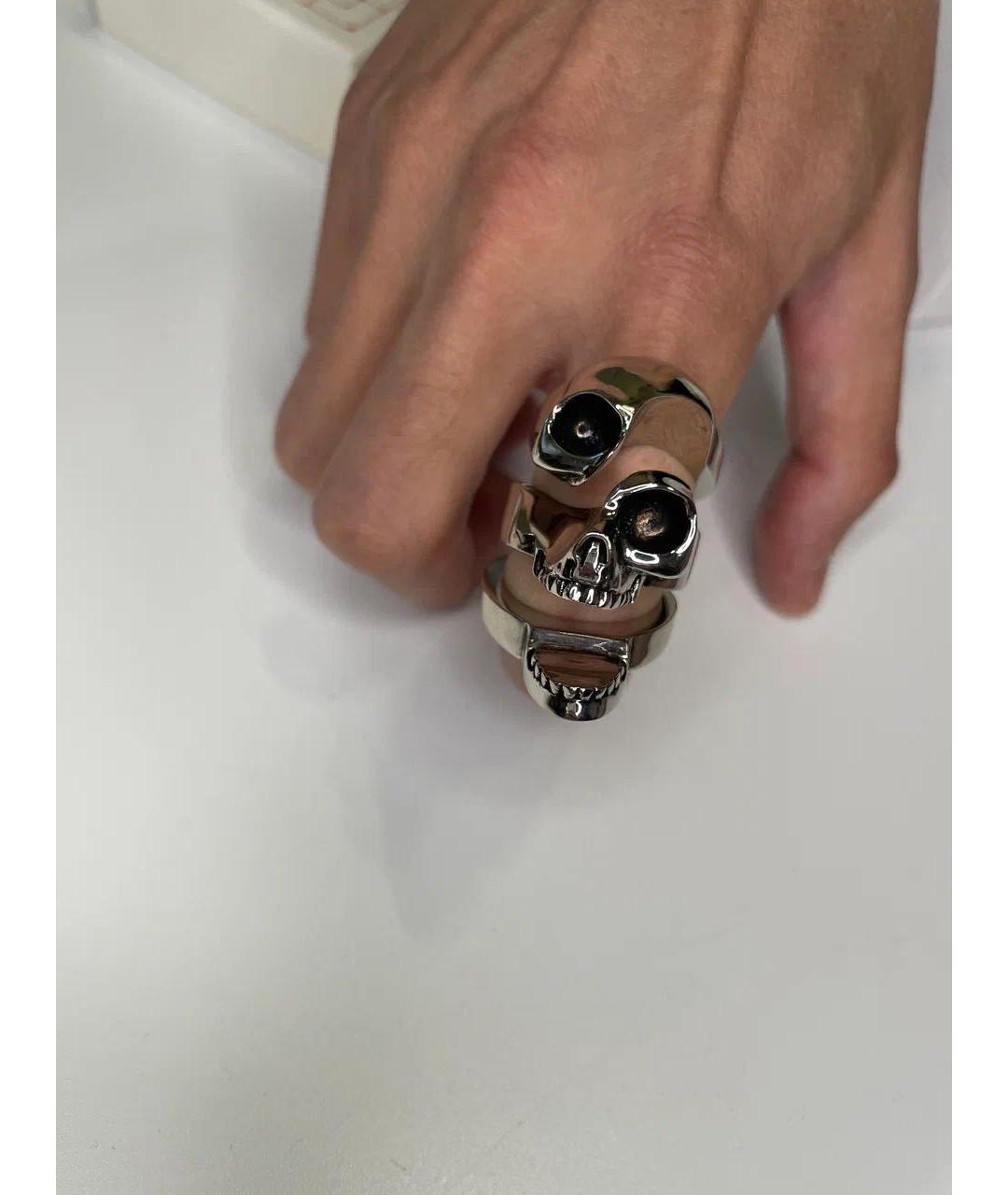 ALEXANDER MCQUEEN Серебряное латунное кольцо, фото 3